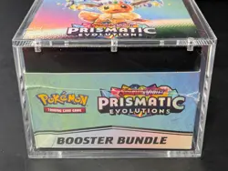 Pokemon SV8.5 Prismatic Evolutions Sealed Booster Bundle Display W/Acrylic Case - Image 5