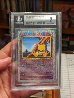 Pokemon Legendary Collection Reverse Holo Abra #67/110 BGS 9 MINT - Image 1