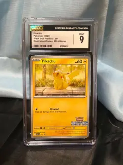 Pikachu Pokemon (2025) Black Star Promos -214 Illustration Contest 2024 Winner - Image 1