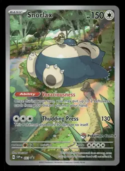 Pokemon Snorlax - Pokemon Center Stamped Promo 051 NM Holo - Image 1
