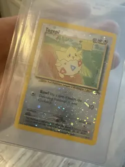 Pokemon Togepi NEAR MINT Southern Islands 🏝 Reverse Holo Promo S swirl 💫 - Image 3