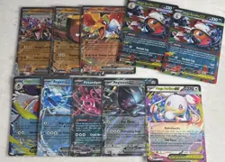 Pokemon Ascended Heroes Double Rare Ex Lot (10) TCG NM Fezandipiti Scrafty Plus - Image 1