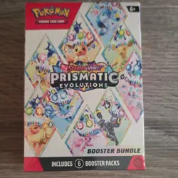 Pokemon TCG Scarlet & Violet Prismatic Evolutions Booster Bundle Box 6 Packs - Image 1