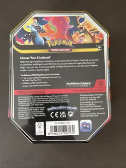 Pokemon TCG Mega Charizard X ex Tin 4 Booster Packs & Charizard Promo Sealed - Image 2
