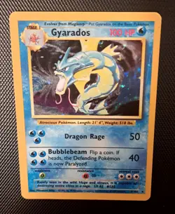 Gyarados 6/102 1999 WOTC Pokemon Pokemon Base Set English HOLO - Image 1