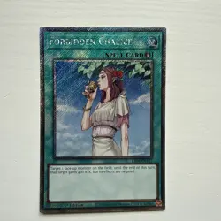 Forbidden Chalice RA04-EN137 Platinum Secret Rare Near Mint 1st Edition Yugioh - Image 1