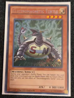 1X NM Electromagnetic Turtle - YGLD-ENA00 - Secret Rare Limited Edition LP - Image 1