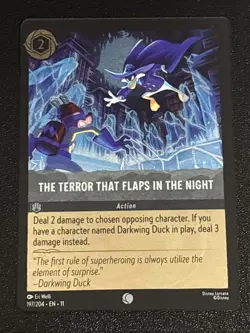 Disney Lorcana Winterspell The Terror That Flaps in the Night Cold Foil 197/204 - Image 1