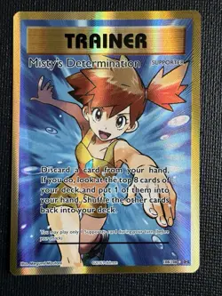 Misty’s Determination 108/108 Full Art Ultra Rare XY Evolutions Pokemon Card NM - Image 1