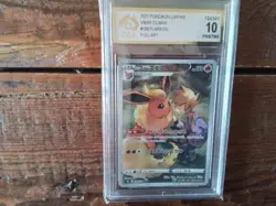 Pokemon Cards promo Holo flareon 188 chr ar sr ex graded slab card gold art b30 - Image 1