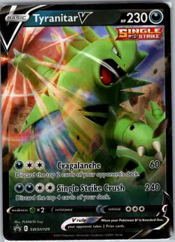 Tyranitar V SWSH109 SWSH: Sword & Shield Promo Cards - Pokemon Card - NM - Image 1
