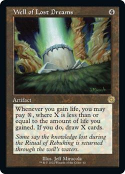 Retro WELL OF LOST DREAMS mtg NM-M The Brothers War Retro Artifacts 1 Rare - Image 1