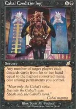 Cabal Conditioning - Foil Magic mtg Moderate Play, English Scourge x1 - Image 1