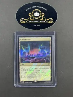 MTG City of Brass (Surge Foil) #62 Teenage Mutant Ninja Turtles Commander - Image 1