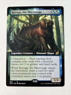 Keruga, the Macrosage (Near Mint NM) Extended Full Art - Ikoria MTG MAGIC - Image 1