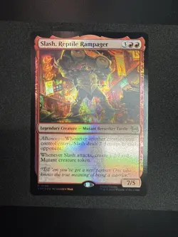 Slash, Reptile Rampager Teenage Mutant Ninja Turtles Foil MTG TMT #108 NM/M - Image 1