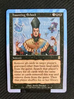 Haunting Echoes (Odyssey) ALTERED in floating border style, hand painted! - Image 1