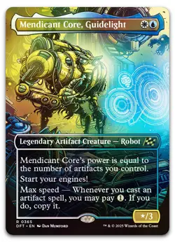 Mendicant Core, Guidelight (Borderless) #365 (Foil) NM Aetherdrift DFT Magic MTG - Image 1