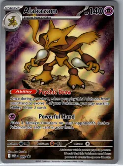 Alakazam MEP 009 ME: Mega Evolution Promo - Pokemon Card - NM - Image 1