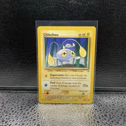Pokemon Neo Genesis Chinchou Common Card 55/111 LP - Image 1