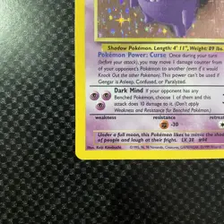 Pokemon TCG Gengar 5/62 Fossil Holo Rare Card Unlimited MP Condition - Image 5