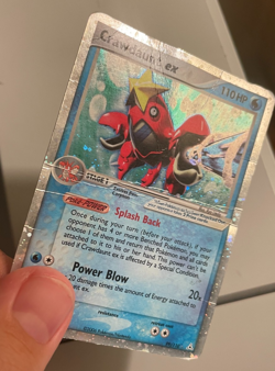 Crawdaunt Ex 99/110 Ultra Rare Holon Phantoms 2006 Pokemon Card (Damaged) - Image 2