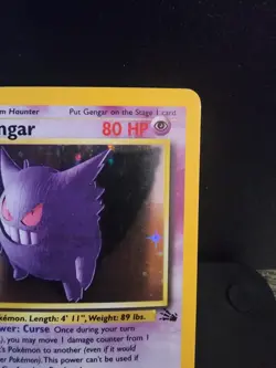 Pokemon TCG Gengar 5/62 Fossil Set Holo Rare - Image 5