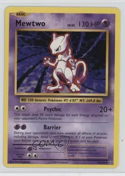 Mewtwo Holo Pokemon XY Evolutions 20th Anniversary #51 - Image 1