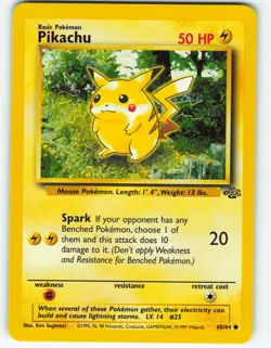 Pikachu - 60/64 Jungle Set - Pokemon TCG - 1999 - Image 1