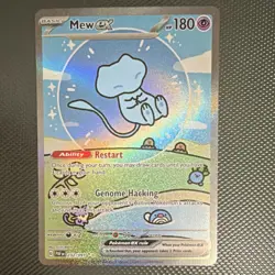 Pokemon Mew ex Special Illustration Rare Full Art Holo SV: Paldean Fates 232/091 - Image 1