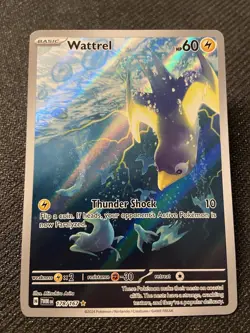 Wattrel 178/167 Sv06 Twilight Masquerade Holo Pokemon Card Illustration Rare - Image 1