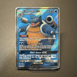 2019 Pokemon Blastoise GX SM189 Sm Holo Black Star Promo NM - Image 1