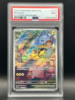PSA Mint 9- Pikachu 173/165 Illustration Rare Holo- 2023 Pokemon SV 151 English - Image 2