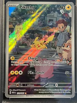 PSA Mint 9- Pikachu 173/165 Illustration Rare Holo- 2023 Pokemon SV 151 English - Image 3
