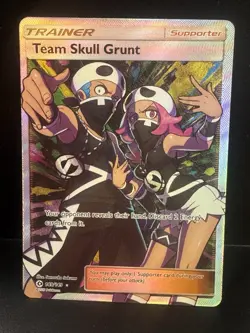 Pokemon TCG Team Skull Grunt (Full Art) Ultra Rare SM Base Set 149/149 - Image 1
