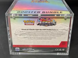 Pokemon SV8.5 Prismatic Evolutions Sealed Booster Bundle Display W/Acrylic Case - Image 3