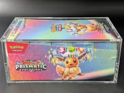 Pokemon SV8.5 Prismatic Evolutions Sealed Booster Bundle Display W/Acrylic Case - Image 4