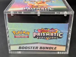 Pokemon SV8.5 Prismatic Evolutions Sealed Booster Bundle Display W/Acrylic Case - Image 5