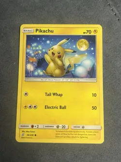 Pokemon Pikachu TCG Unified Minds Common Card 56/236 - Image 1