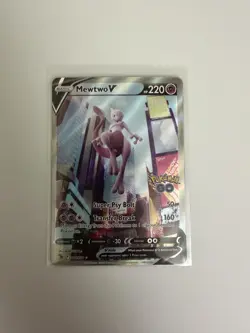 Pokemon TCG Mewtwo v Alt Art Full Art Holo Ultra Rare Card 072/078 - Image 1