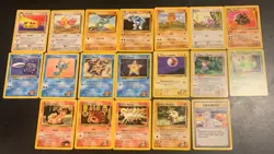 Pokemon WOTC Vintage Card Lot Multiple Sets - 19 Cards - Image 1