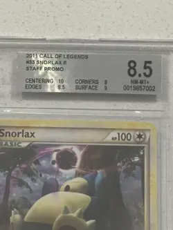 Pokemon Snorlax Call of Legends Holo Rare #33 BGS 8.5 - Image 3