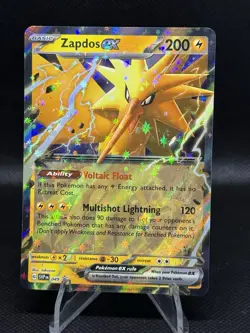 Pokemon Zapdos EX Full Art Promo SV Scarlet & Violet 049 Holo 200 HP English - Image 1
