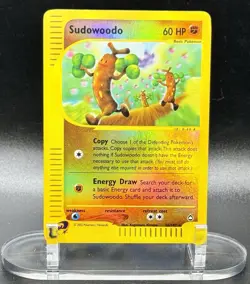 Sudowoodo 36/147 Reverse Holo Pokemon Aquapolis 2002 Wotc Vintage LP/NM - Image 2