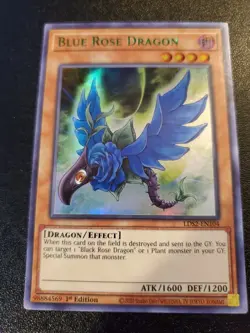 ( BLUE ROSE DRAGON ) - (Green) - Ultra - LDS2-EN104 - 1st - NM - Yu-Gi-Oh - Image 1