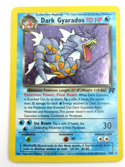 Dark Gyarados Holo Rare 70 HP Pokemon 2000 8/82 Team Rocket Card - Image 1
