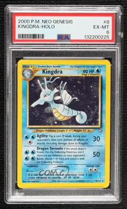 Kingdra Holo Pokemon Neo Genesis PSA 6 2000 - Image 1