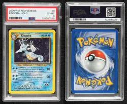 Kingdra Holo Pokemon Neo Genesis PSA 6 2000 - Image 3