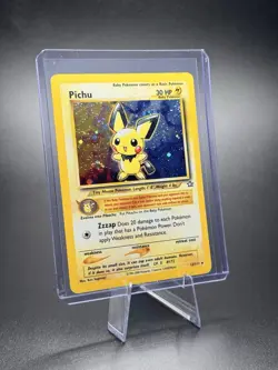Pokemon Pichu Neo Genesis 12/111 Holo Rare Card Nintendo English 2000 - SWIRL - Image 1