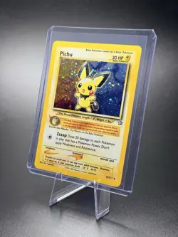 Pokemon Pichu Neo Genesis 12/111 Holo Rare Card Nintendo English 2000 - SWIRL - Image 2